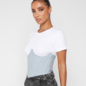 Maniere De Voir NEW CORSET UNDERBUST T SHIRT